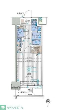 オーキッドレジデンス森下の物件間取画像
